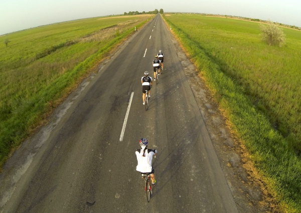 Sigi Grabner riding to Sochi with friends - Pic: Private