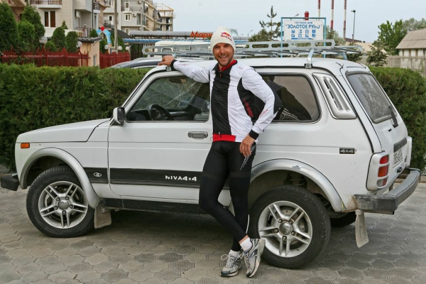 Sigi Grabner riding to Sochi - with Lada - Pic: Private