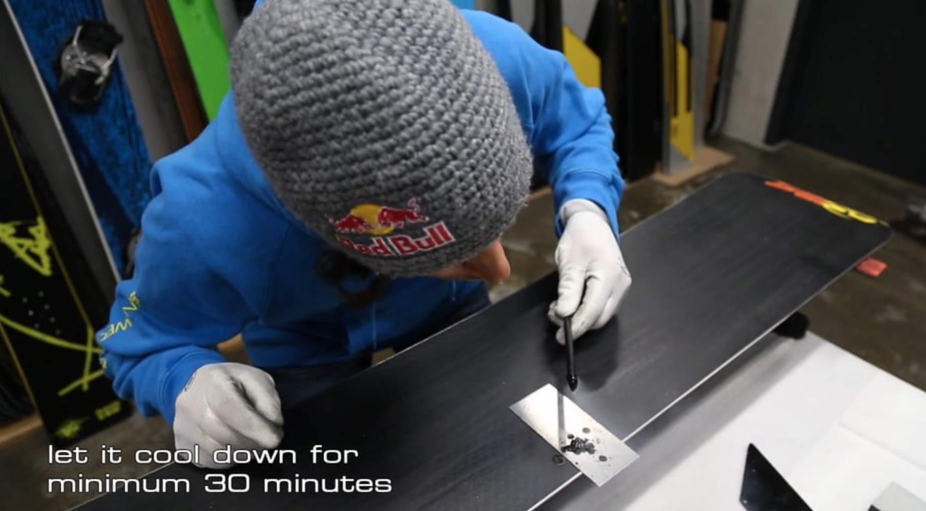 Sigi Grabner SG Snowboards Video Shoot Silent Tuning Repair your Snowboard - Pic: Private