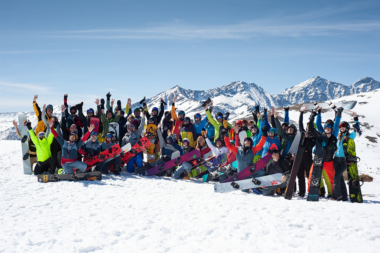 SG Snowboards Camp participants from all over the world Katschberg Austria 2019 - Pic: Stefan Martin Lusser