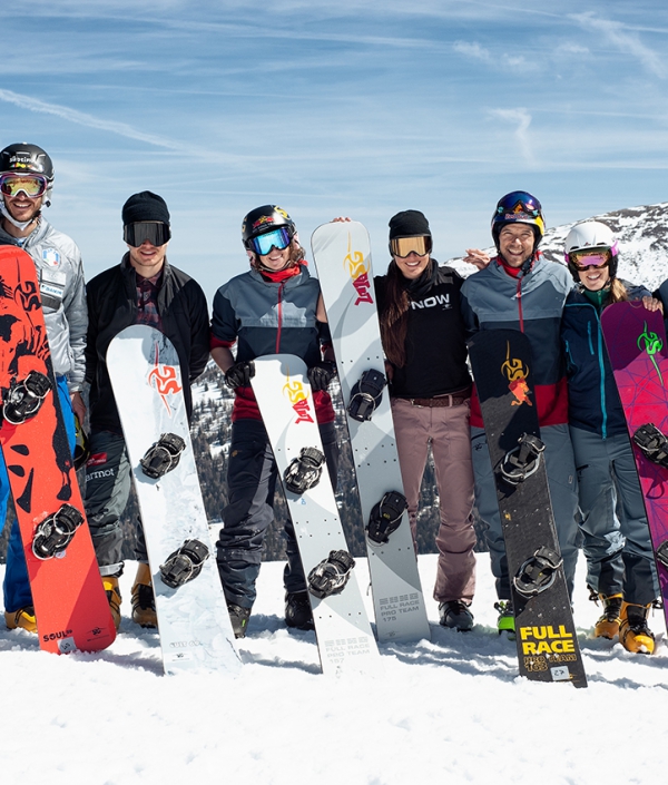 Sigi Grabner and the SG Pro Team rider at the Snowboard Camp in Katschberg Austria 2019 - Pic: Stefan Martin Lusser