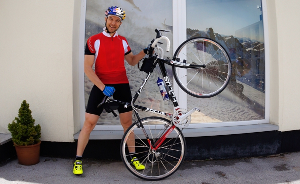 SIGI GRABNER riding to Sochi - Pic: private